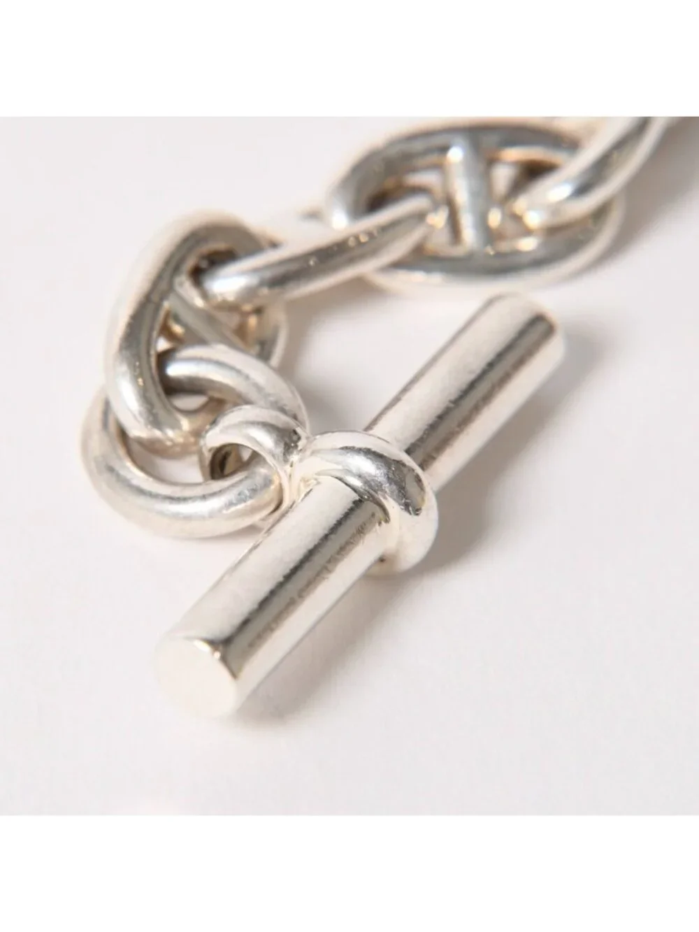 Hermes Chaine D'ancre MM Bracelet 15 Links 925 Sterling Silver
